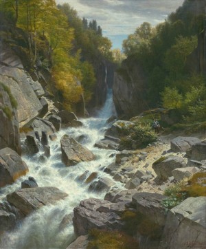 Chasm at the Lontschbach, near Glarus
